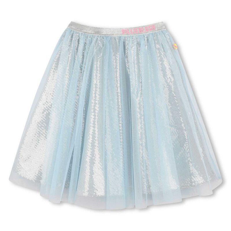 Billieblush Mesh Silver Sequins Skirt 3-10Y image number 0